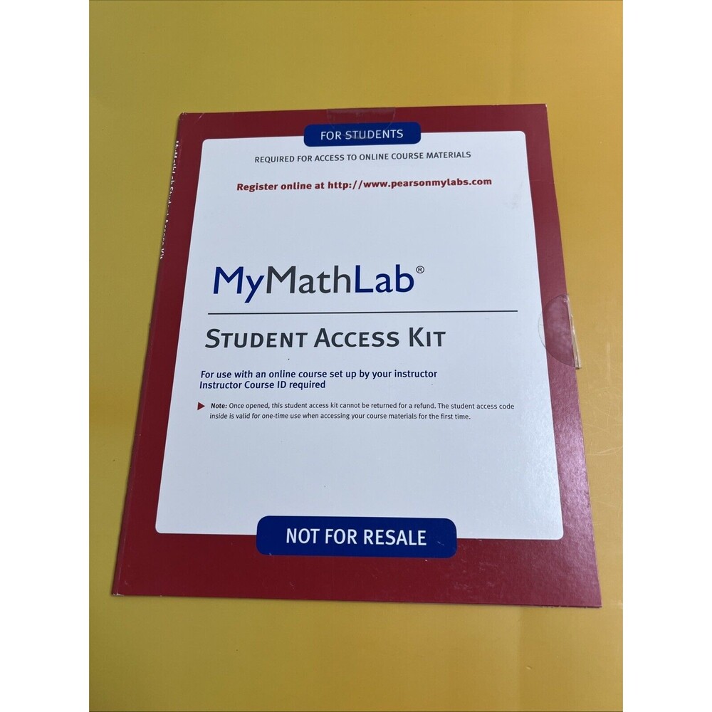 MyLab Math -- Standalone Access Card by Pearson Pearson Education
